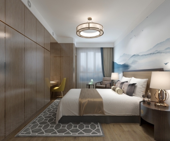 New Chinese Style Bedroom-ID:177871923