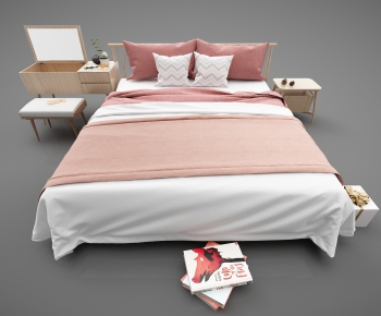 Modern Double Bed-ID:950015491