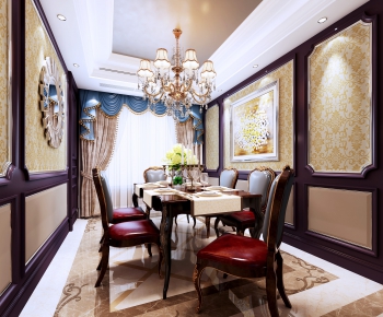 European Style Dining Room-ID:904226741