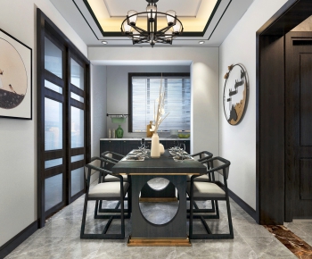 New Chinese Style Dining Room-ID:855424489