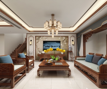 Chinese Style A Living Room-ID:861490554