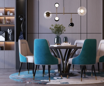 Modern Dining Table And Chairs-ID:845455566