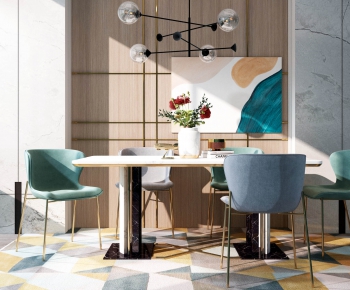 Modern Dining Table And Chairs-ID:654050177