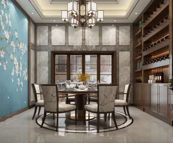 New Chinese Style Dining Room-ID:328287339