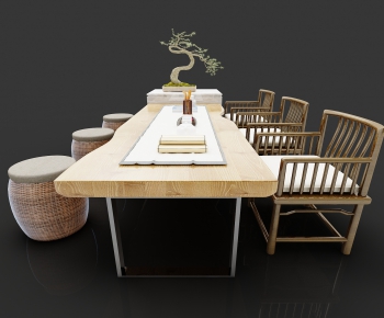 New Chinese Style Tea Tables And Chairs-ID:907307632