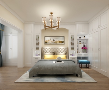 Simple European Style Bedroom-ID:666805644