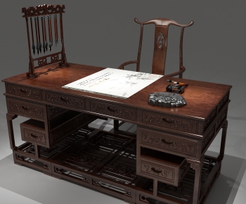 Chinese Style Office Table-ID:601615651