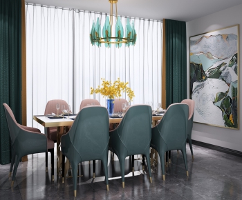 Modern Dining Table And Chairs-ID:382889365