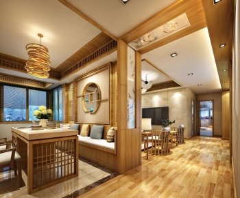 Japanese Style A Living Room-ID:219808162