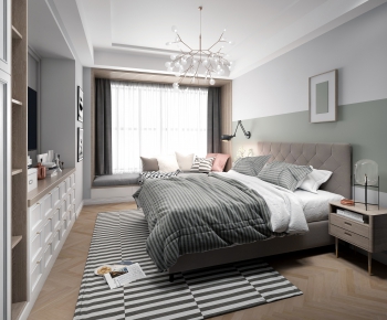 Nordic Style Bedroom-ID:549238191