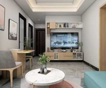 Nordic Style A Living Room-ID:931314429