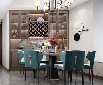 New Chinese Style Dining Room-ID:689231447