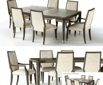 American Style Dining Table And Chairs-ID:486358977