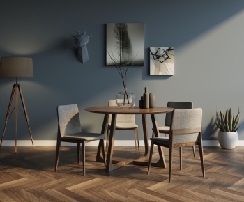 Nordic Style Dining Table And Chairs-ID:758261781