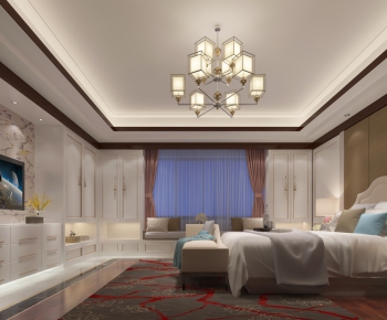 New Chinese Style Bedroom-ID:754072226