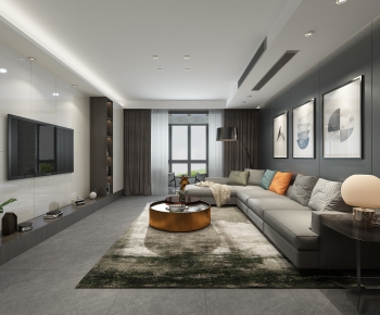 Modern A Living Room-ID:364698649