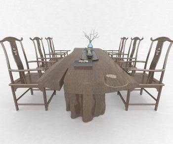 New Chinese Style Tea Tables And Chairs-ID:474496642