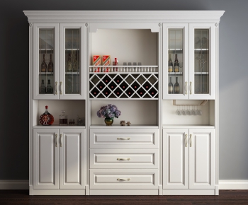 Simple European Style Wine Cabinet-ID:513820133
