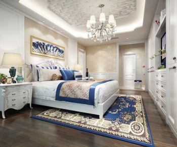 Simple European Style Bedroom-ID:254802694