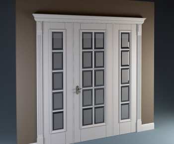 European Style Solid Wood Door-ID:803254437