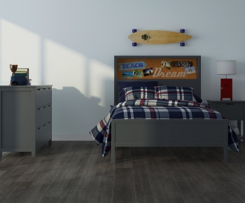 American Style Child's Bed-ID:651082145