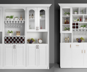Simple European Style Wine Cabinet-ID:558012314