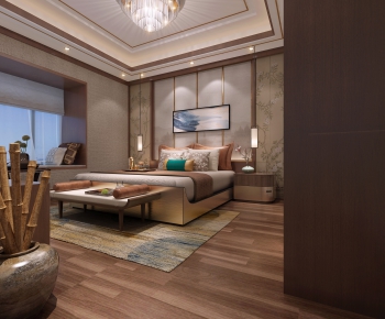 New Chinese Style Bedroom-ID:694787238