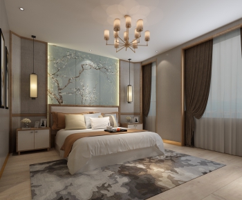 New Chinese Style Bedroom-ID:168067376