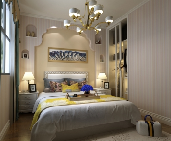 Simple European Style Bedroom-ID:315939213