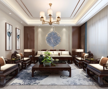 Chinese Style A Living Room-ID:427078142