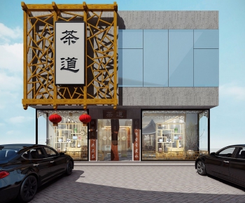 New Chinese Style Facade Element-ID:295504287