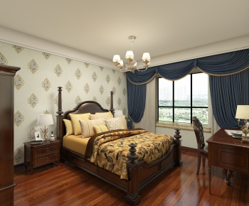 American Style Bedroom-ID:175417834