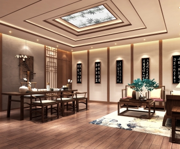 New Chinese Style Tea House-ID:641412293
