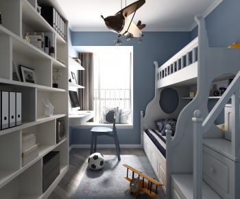 Nordic Style Boy's Room And Son's Room-ID:909602987