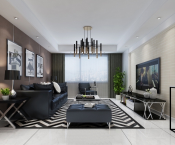 Modern A Living Room-ID:458586552