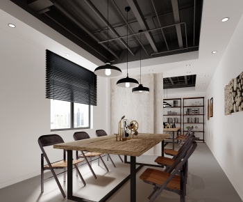 Industrial Style Dining Room-ID:396391649