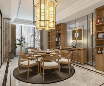 New Chinese Style Dining Room-ID:950261184