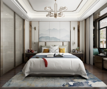 New Chinese Style Bedroom-ID:807359598