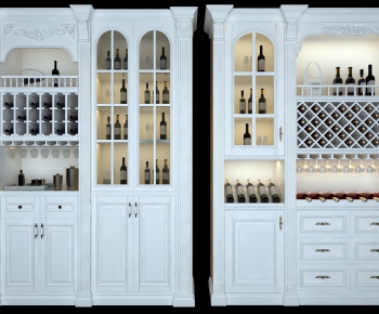 Simple European Style Wine Cabinet-ID:971358755
