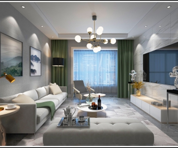 Modern A Living Room-ID:844238967