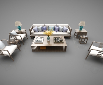 New Chinese Style Sofa Combination-ID:231058312