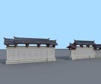 Chinese Style Building Component-ID:235392926