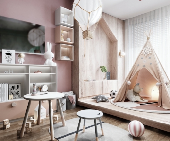 Nordic Style Girl's Room Daughter's Room-ID:582478348