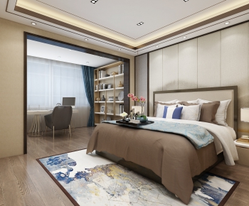 New Chinese Style Bedroom-ID:759621325