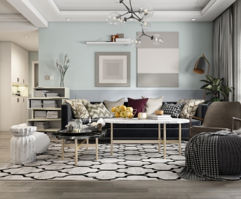Nordic Style A Living Room-ID:558159613