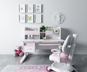 Modern Computer Desk And Chair-ID:944515464