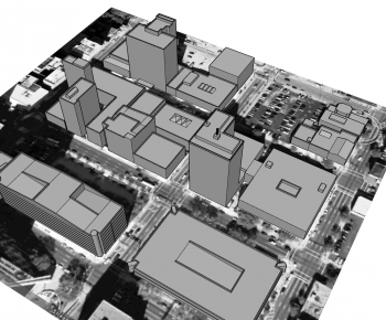 Modern Architectural Bird's-eye View Planning-ID:242592992