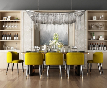 Post Modern Style Dining Table And Chairs-ID:222773521