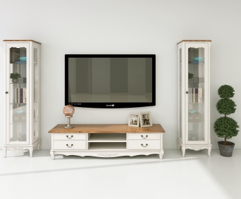 Simple European Style TV Cabinet-ID:309168183
