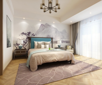 New Chinese Style Bedroom-ID:239535431